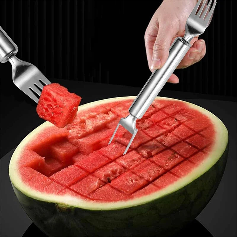 Watermelon Slicer Cutter - متعددة الأغراض المحمولة 2In1 البطيخ القطاعة