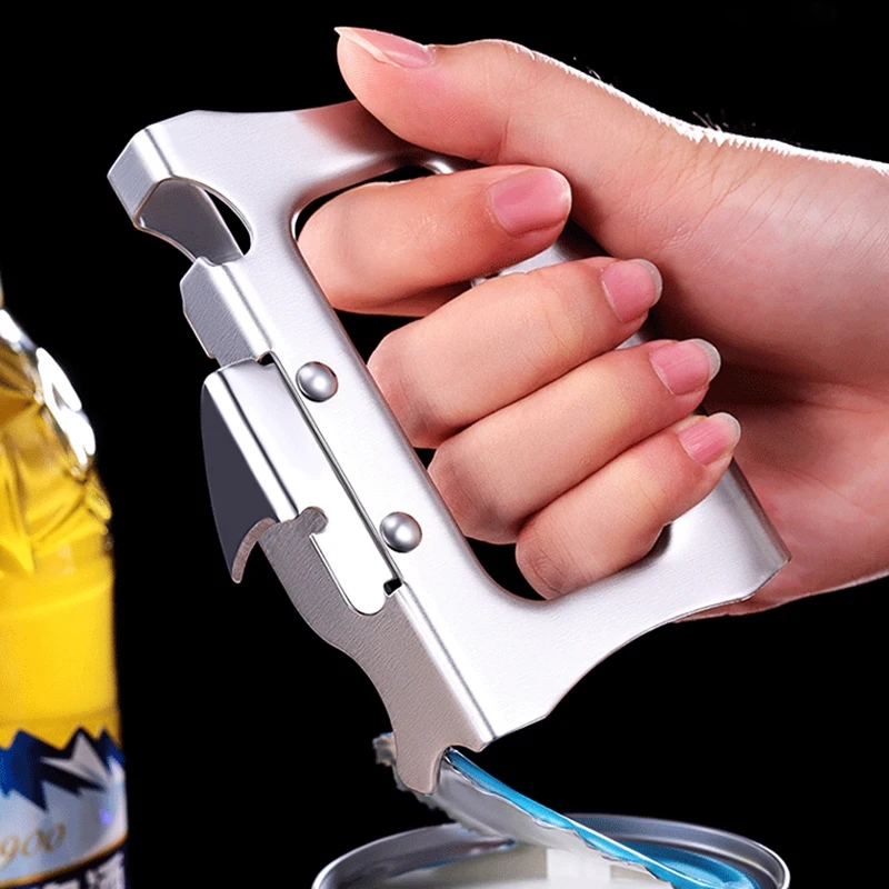 Kitchen Gadgets Jar Openers - الإبداعية المحمولة متعددة الوظائف الفولاذ المقاوم
