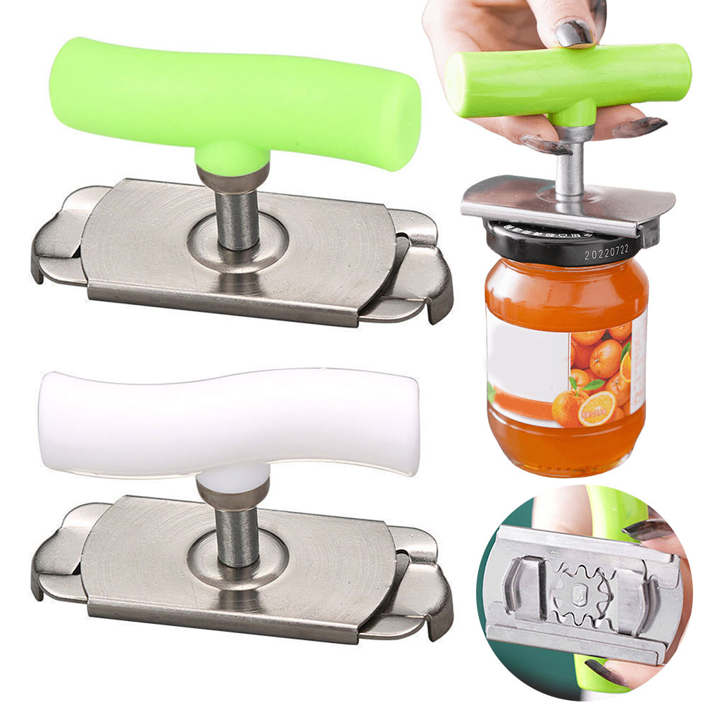 Kitchen Gadgets Jar Openers - فتاحة برطمانات قابلة للتعديل من الفولاذ