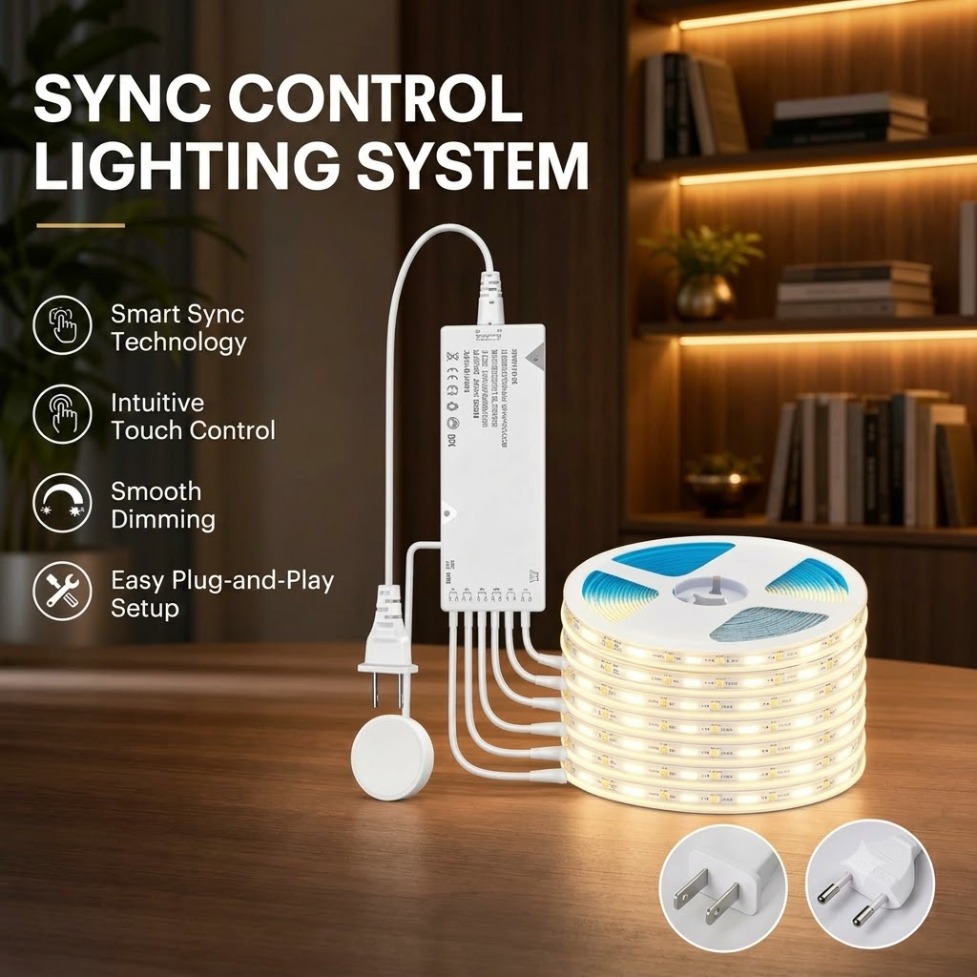 Kitchen Gadgets Cabinet - شريط إضاءة LED بتقنية COB مع