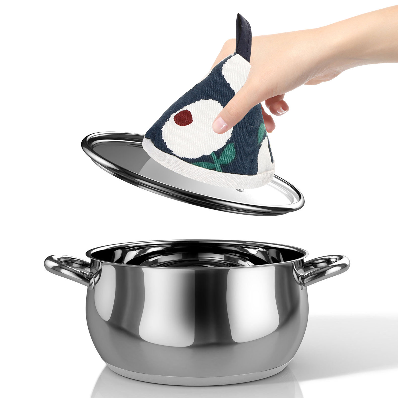 Kitchen Gadgets Ideas - 4 قطع من مقابض أغطية الأواني