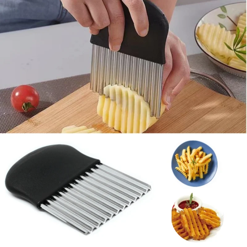 Kitchen Gadgets Dropshipping - قطاعة رقائق البطاطس من الفولاذ المقاوم