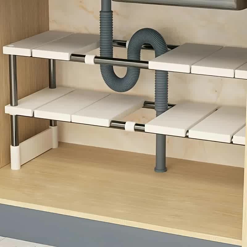 Kitchen Gadgets Cabinet - رف تخزين قابل للتعديل تحت الحوض