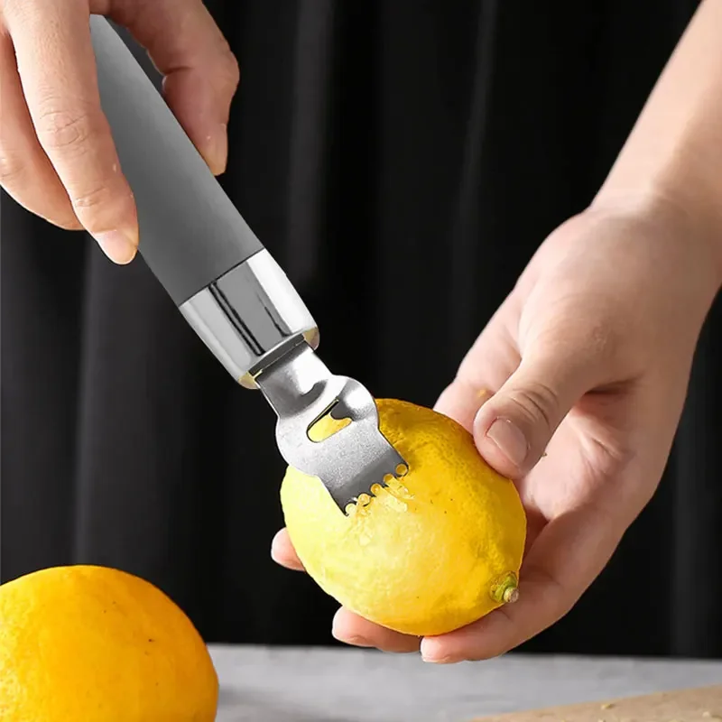 Kitchen Gadgets Hacks - الليمون الحمضيات Zester أداة الجبن مبشرة