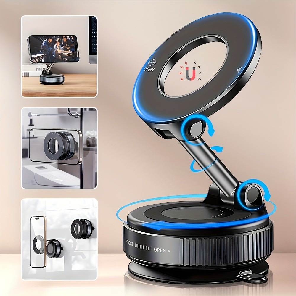 Kitchen Gadgets Dropshipping - حامل هاتف مغناطيسي بكوب شفط، حامل