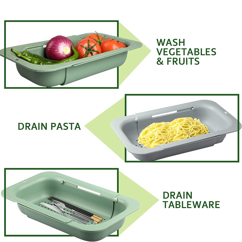 مصفاة فوق سلة مصفاة حوض قابلة  - مراجعة Kitchen Gadgets Dropshipping وسعره