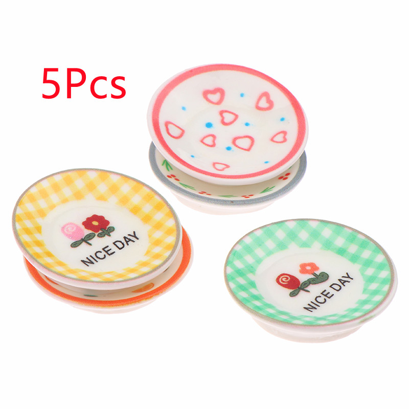 5 قطعة 1/12 دمية أطباق صغيرة أ - مراجعة Kitchen Gadgets Wholesale وسعره