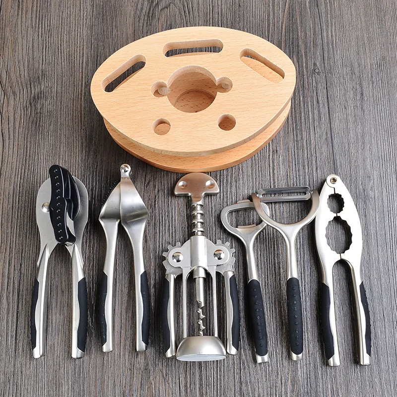 7 قطعة سبائك الزنك أدوات المطب - مراجعة Kitchen Gadgets Jar Openers وسعره