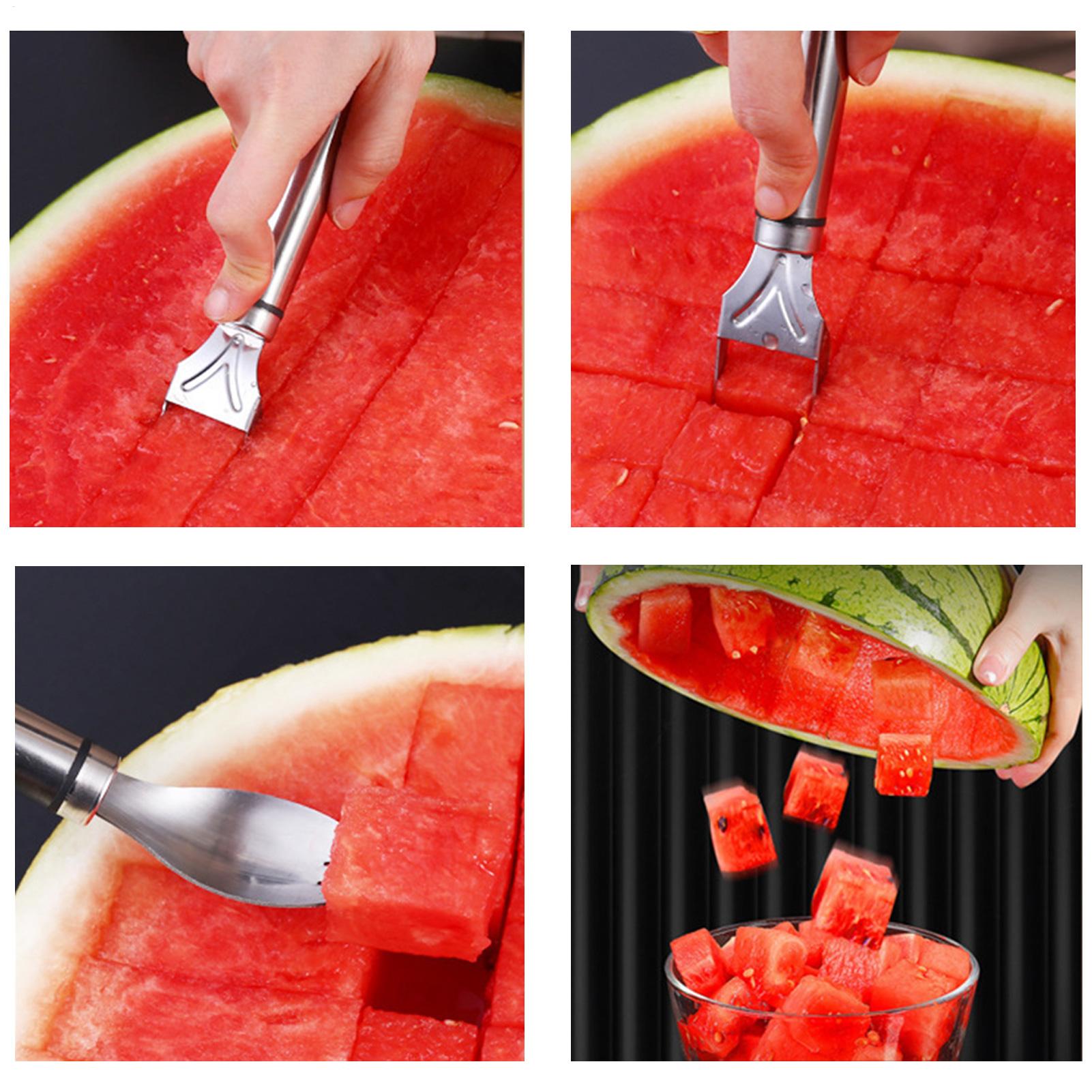 أداة تقطيع البطيخ 2 في 1 مع شو - مراجعة Watermelon Slicer Cutter وسعره
