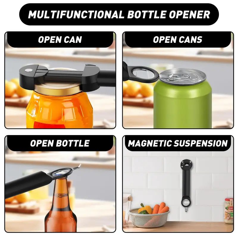 فتاحة زجاجات متعددة الوظائف قا - مراجعة Kitchen Gadgets Jar Openers وسعره